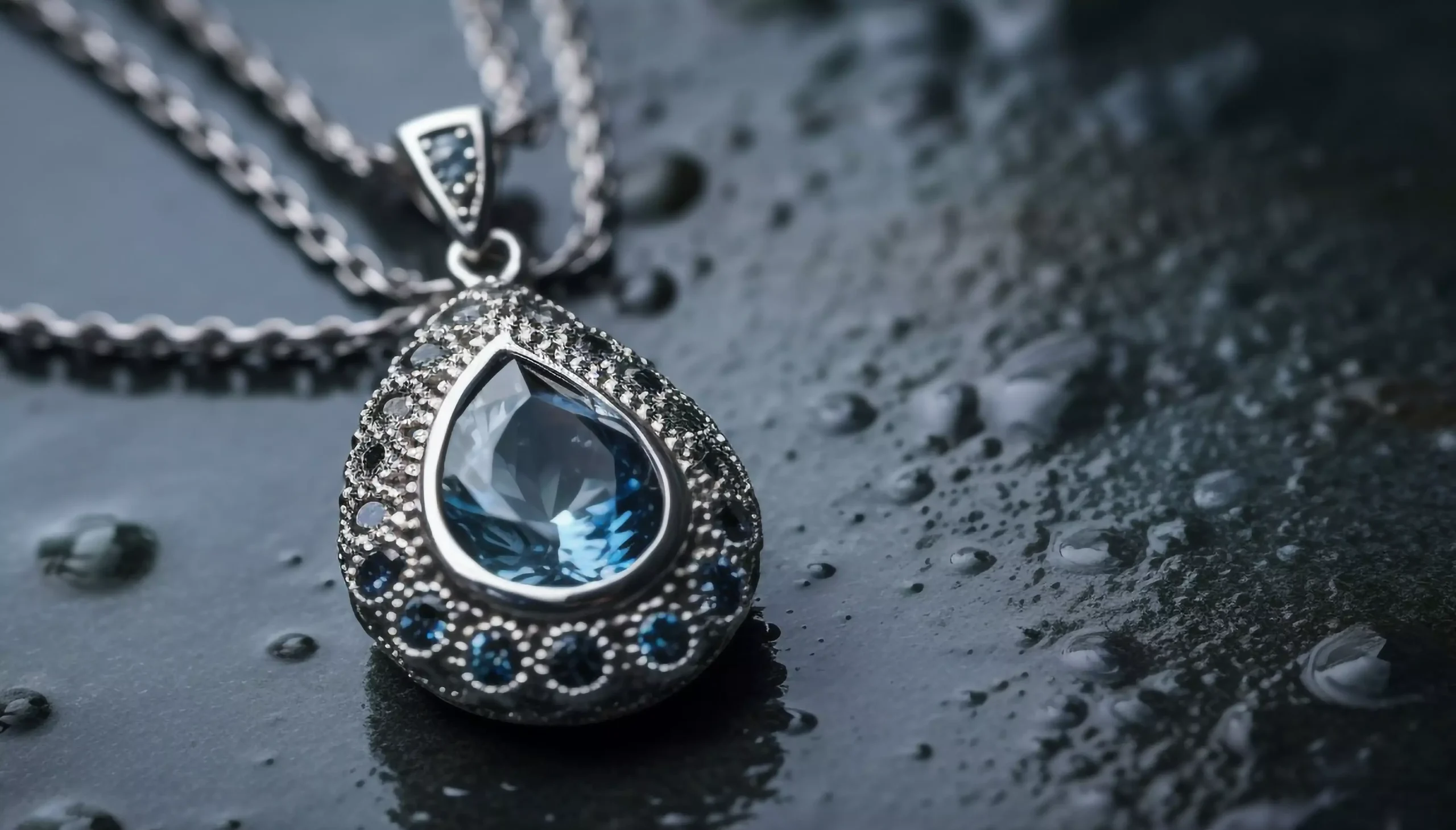 shiny jewelry crystal platinum gold gemstone drops generated by ai 1 scaled