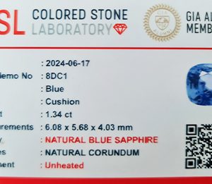 1.34 Carat Natural Blue Sapphire – Best Blue Sapphire Price in Sri Lanka 3 Blue Sapphire Price In Sri Lanka