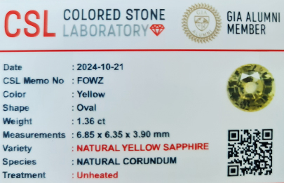 FOWZ Sapphire Gem stone